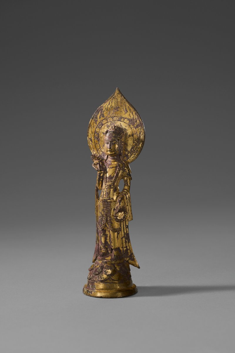東魏/北周 六世紀中葉 鎏金銅觀音菩薩立像  EASTERN WEI-NORTHERN ZHOU DYNASTY, MID-6TH CENTURY - 图3