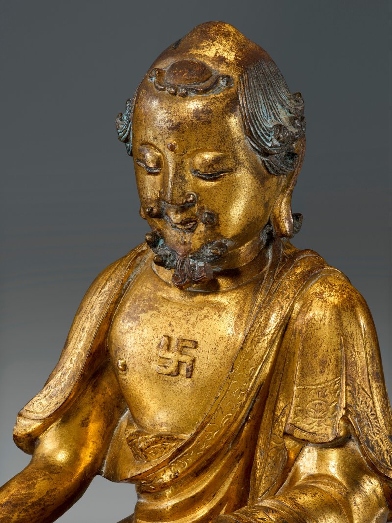 明 十六世紀 鎏金銅釋迦牟尼佛坐像  MING DYNASTY, 16TH CENTURY - 图3