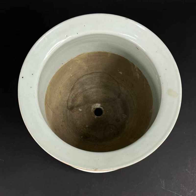 清光绪 粉彩开窗和合二仙花盆 - 图4