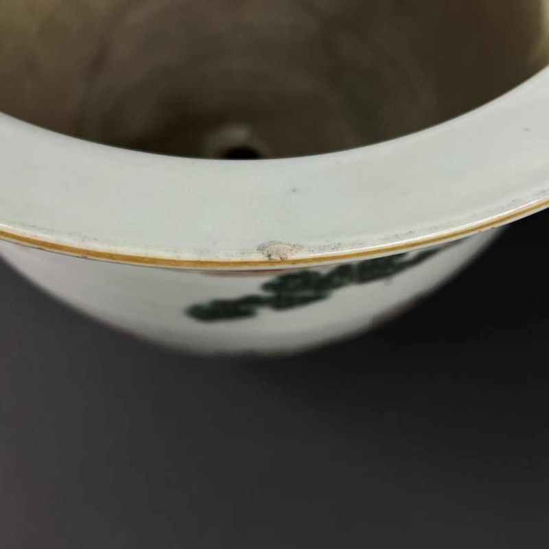清光绪 粉彩开窗和合二仙花盆 - 图6