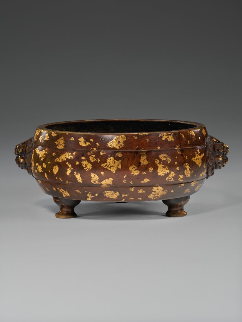 十七/十八世紀 灑金銅三足爐  17TH-18TH CENTURY - 图2