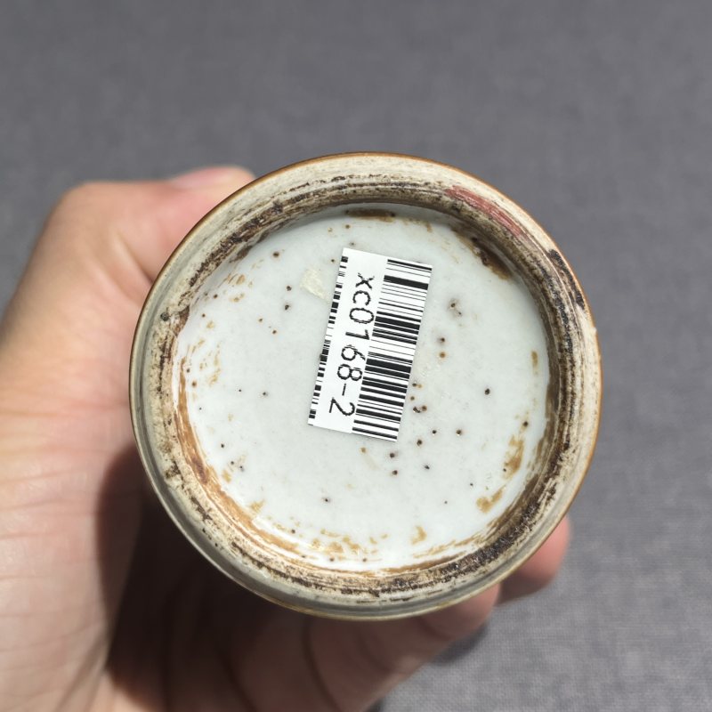 清雍正博古花卉梅瓶一对 - 图17