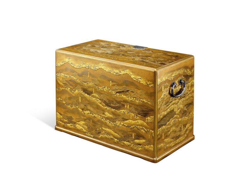 A lacquer kodansu [small cabinet], Edo period, 19th century | 東海道五十三次蒔絵箪笥　江戸時代末期　19世紀 - 图2