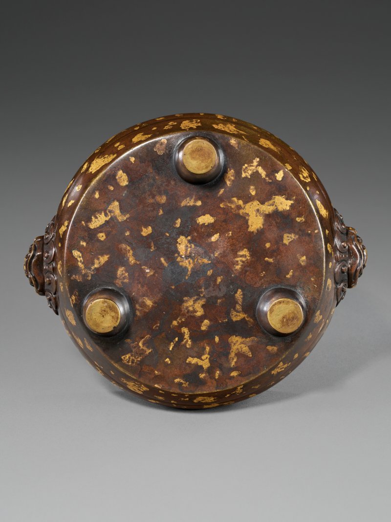 十七/十八世紀 灑金銅三足爐  17TH-18TH CENTURY - 图3
