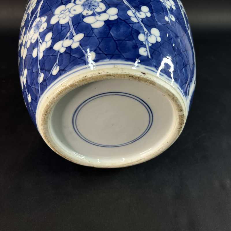 清中期 青花冰梅纹大罐 - 图6