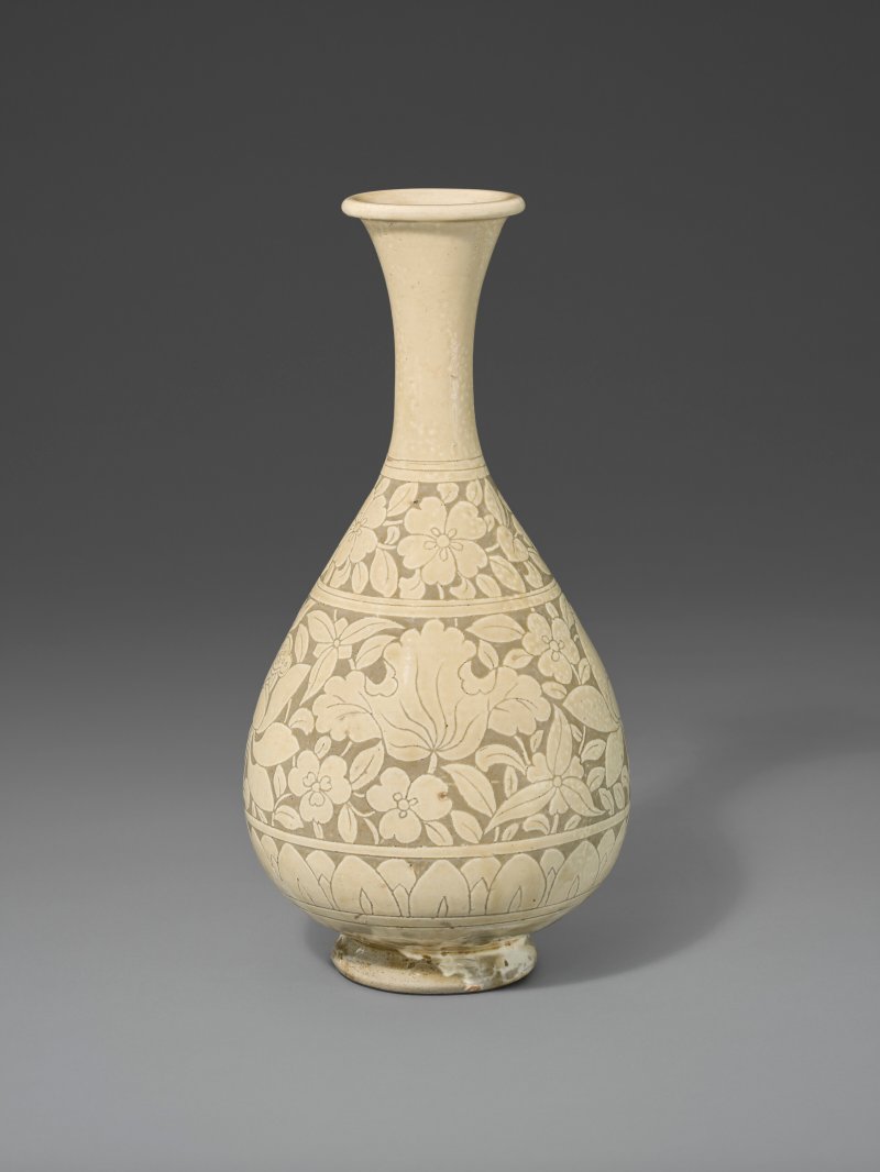 北宋 磁州窯白地剔花玉壺春瓶  NORTHERN SONG DYNASTY (AD 960-1127) - 图4