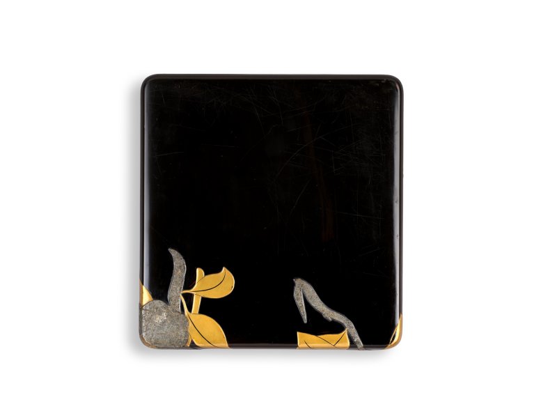 School of Ogata Korin (1658–1718), A lacquer suzuribako [writing box], Edo period, 18th – 19th century | 琳派　椿若松蒔絵螺鈿硯箱　江戸時代中期　18〜19世紀 - 图5