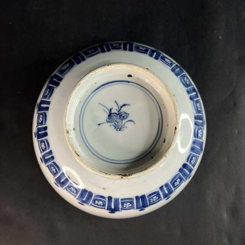 清康熙 青花留白龙凤纹碗 - 图10