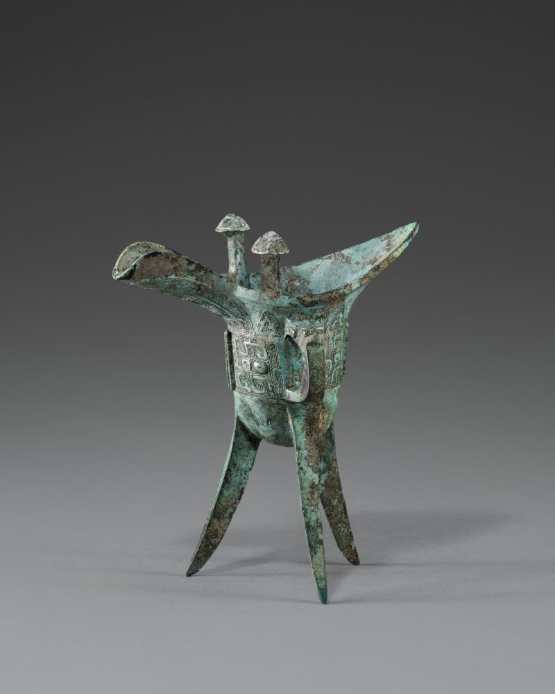 商晚期 公元前十二/十一世紀 青銅爵  LATE SHANG DYNASTY, 12TH-11TH CENTURY BC - 图1