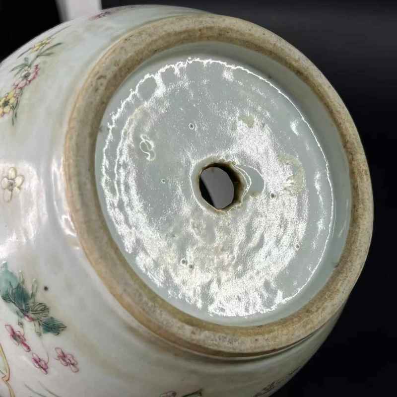 清光绪 粉彩开窗和合二仙花盆 - 图10
