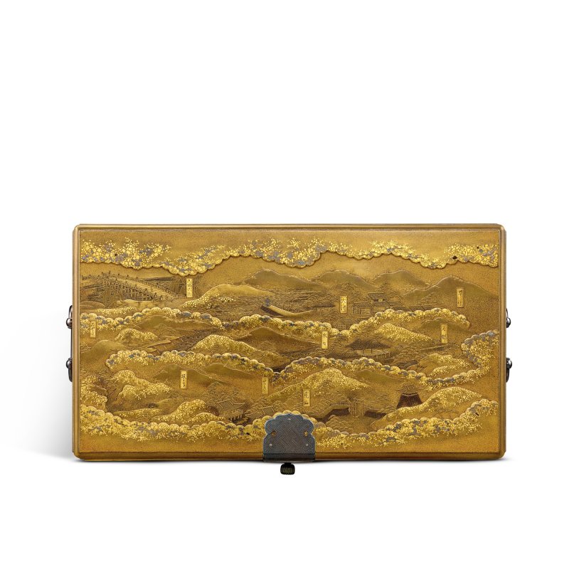 A lacquer kodansu [small cabinet], Edo period, 19th century | 東海道五十三次蒔絵箪笥　江戸時代末期　19世紀 - 图7