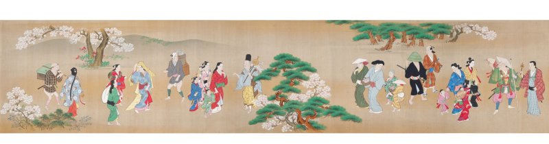 Miyagawa Choshun (1683-1753), Street performers in spring, Edo period, early 18th century |  宮川長春　遊楽図巻　江戸時代中期　18世紀前半 - 图3