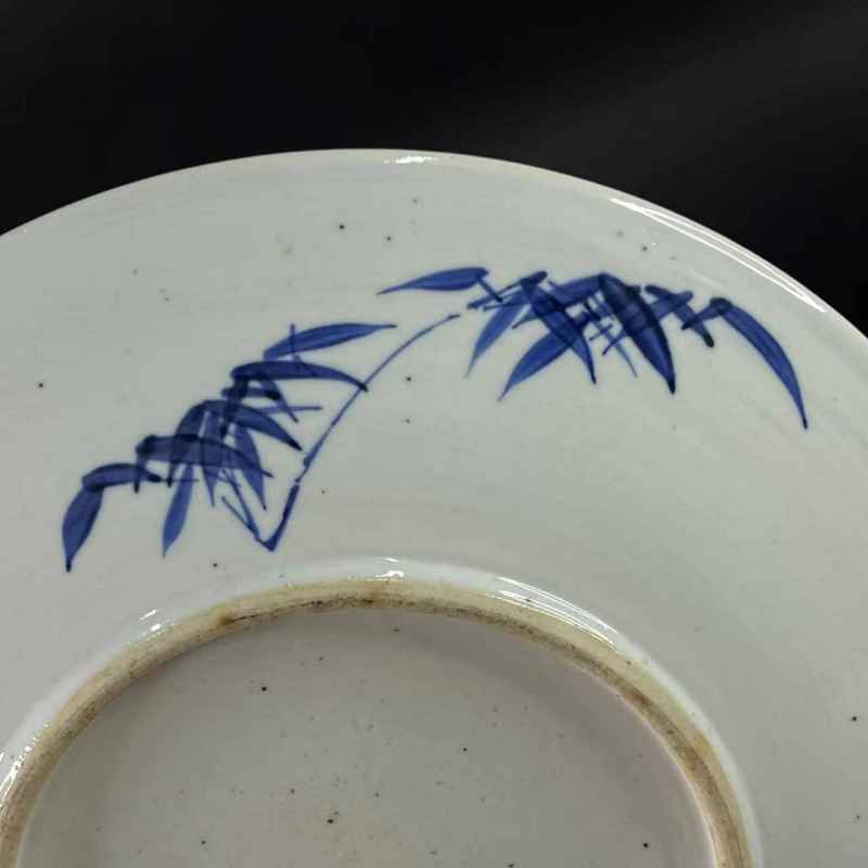 清中期 青花花鸟纹大盘 - 图9