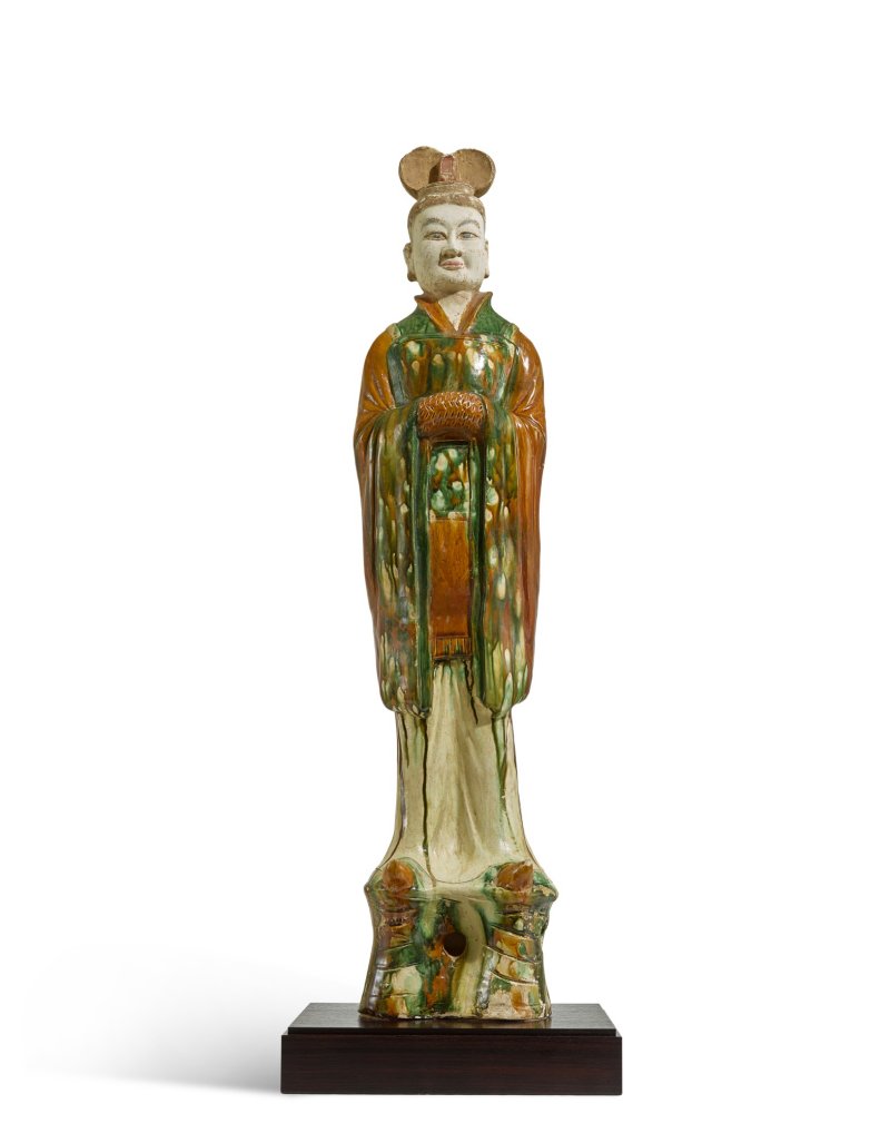 A sancai figure of an official, Tang dynasty | 唐　三彩文官俑 - 图1