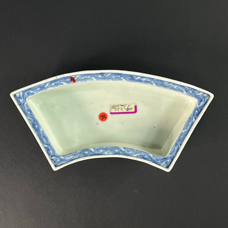 清中期 青花线描花卉纹水仙盆 - 图7