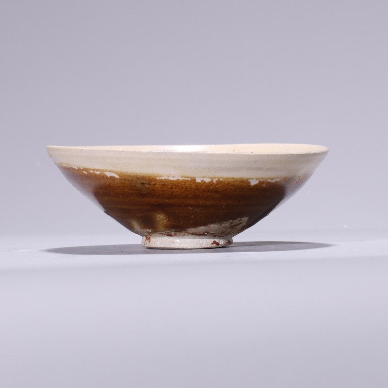 明代 白覆轮酱釉茶盏 - 图2
