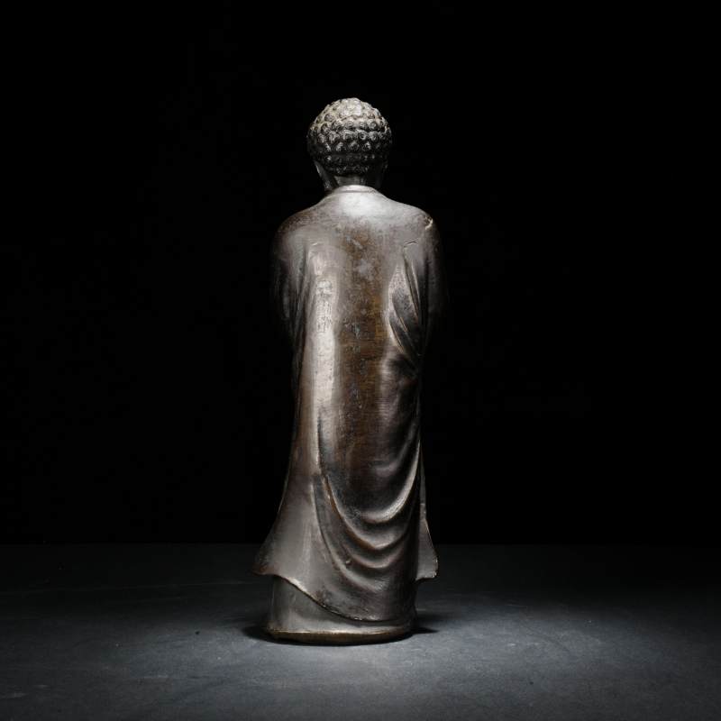 清代 铜达摩祖师立像 - 图4