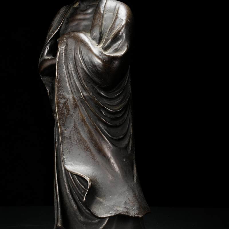 清代 铜达摩祖师立像 - 图5