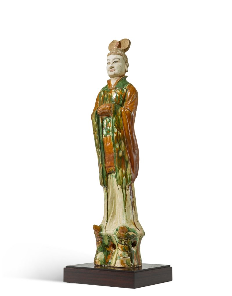 A sancai figure of an official, Tang dynasty | 唐　三彩文官俑 - 图2