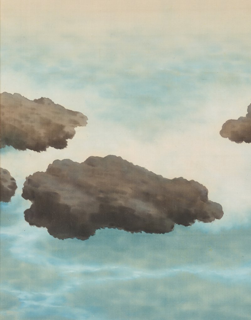 Hishida Shunso (1874-1911), Moonlit Sea (Kaigetsu), Meiji period, early 20th century |  菱田春草　海月　明治時代　20世紀初頭 - 图4