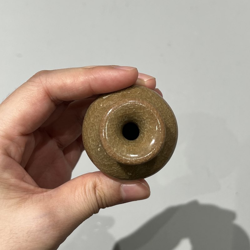 明代 龙泉窑米黄釉小瓶 - 图10