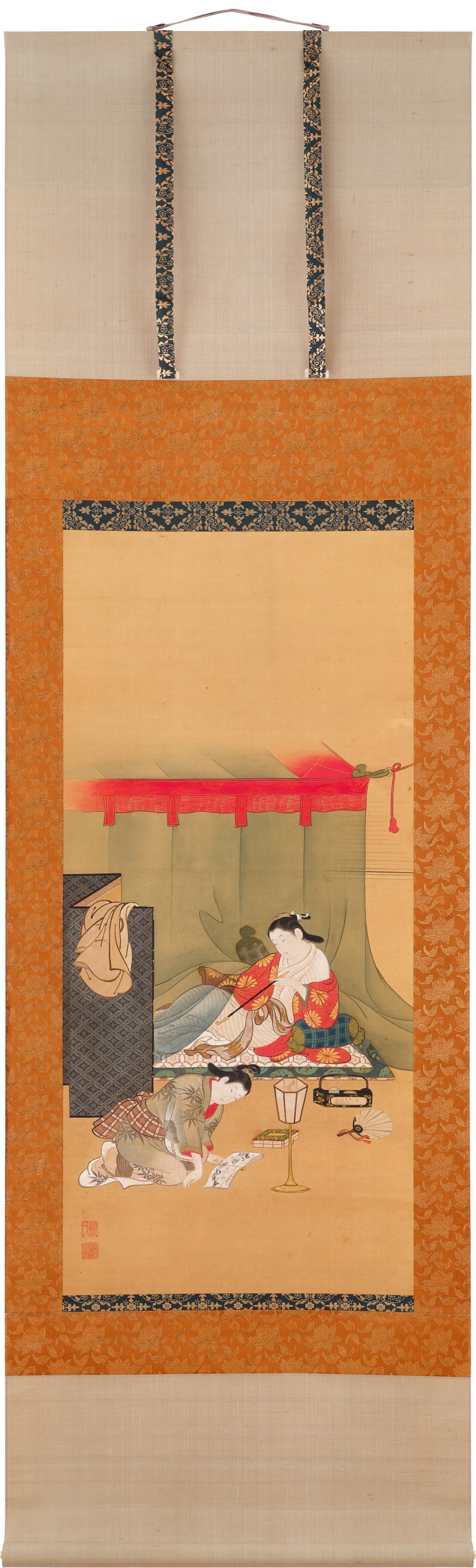 Nishikawa Sukenobu (1671-1750), Courtesan under a mosquito net, Edo period, early 18th century | 西川祐信　蚊帳美人図　江戸時代中期　18世紀前半 - 图2