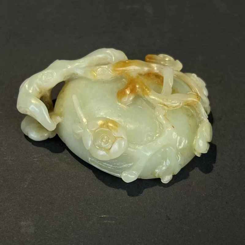 明 白玉梅花纹笔洗 - 图7