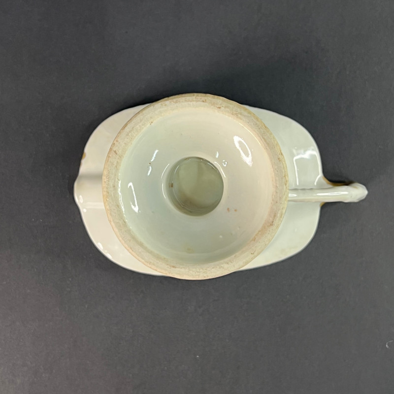 清乾隆 粉彩高士对饮图爵杯 - 图8