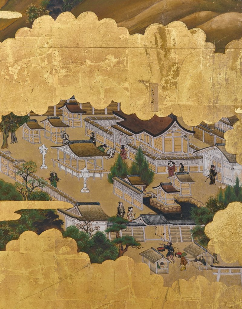 Anonymous, Scenes in and around the Capital (Rakuchu rakugai zu), Edo period, 17th century | 洛中洛外図屏風　江戸時代前期　17世紀 - 图11