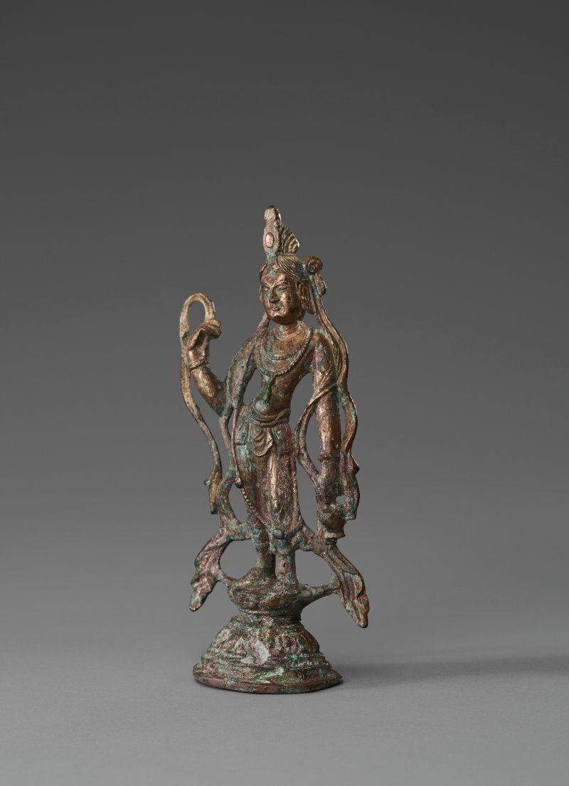 唐 鎏金銅觀音立像  TANG DYNASTY (AD 618-907) - 图2