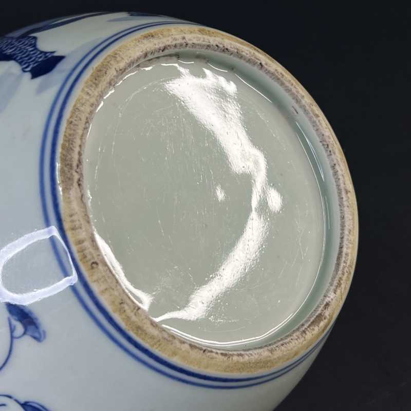 清 青花麒麟送子纹小罐 - 图10