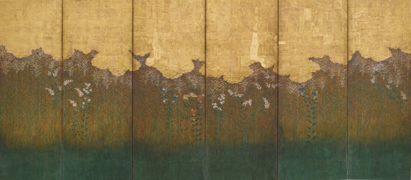 Anonymous, Moon over Musashi Moor, Edo period, early 17th century | 武蔵野図屏風　江戸時代前期　17世紀初頭 - 图7