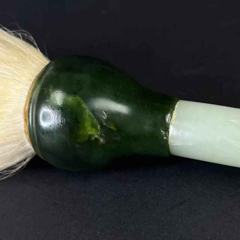清乾隆 白玉竹节纹毛笔 - 图8