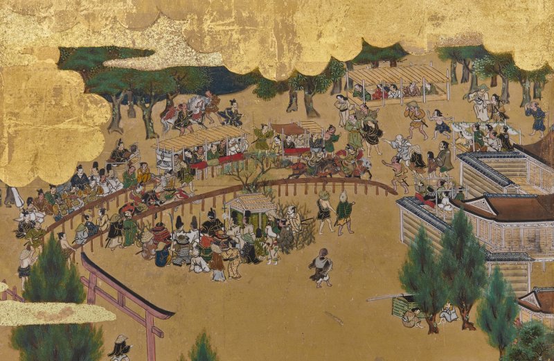 Anonymous, Scenes in and around the Capital (Rakuchu rakugai zu), Edo period, 17th century | 洛中洛外図屏風　江戸時代前期　17世紀 - 图13