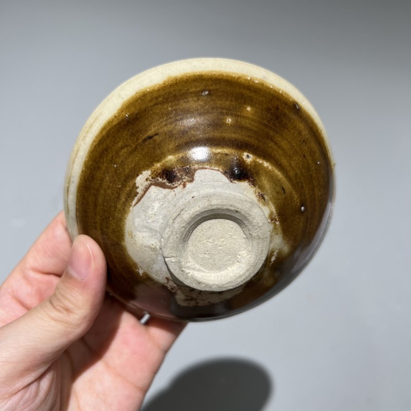 明代 白覆轮酱釉茶盏 - 图9