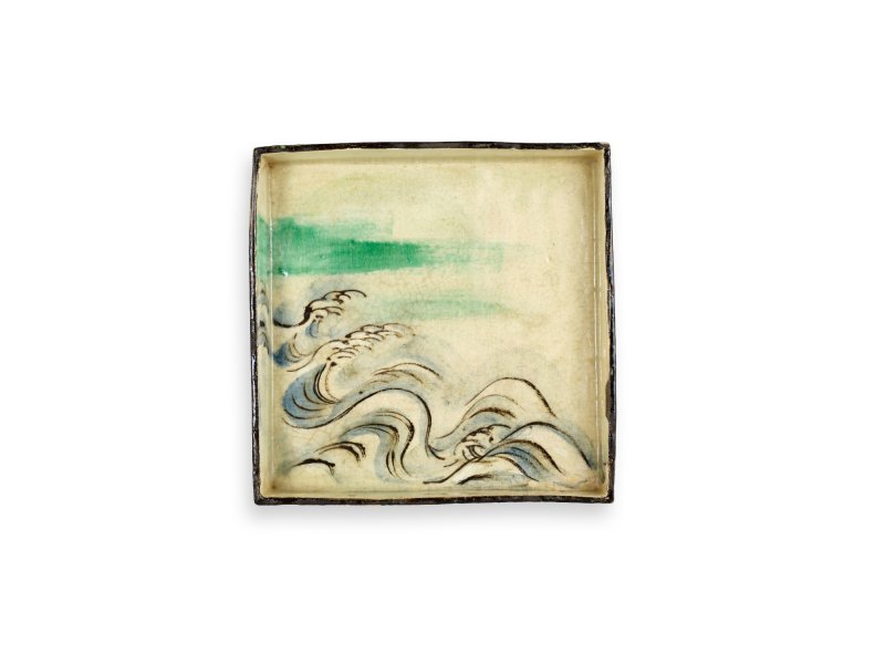 A set of ten enamelled stoneware dishes, Signed on the base Kenzan (Ogata Kenzan, 1663-1743), Kenzan ware, Kyoto, Edo period, 18th century | 尾形乾山　色絵絵替角皿　10各　江戸時代中期　18世紀前半 - 图25