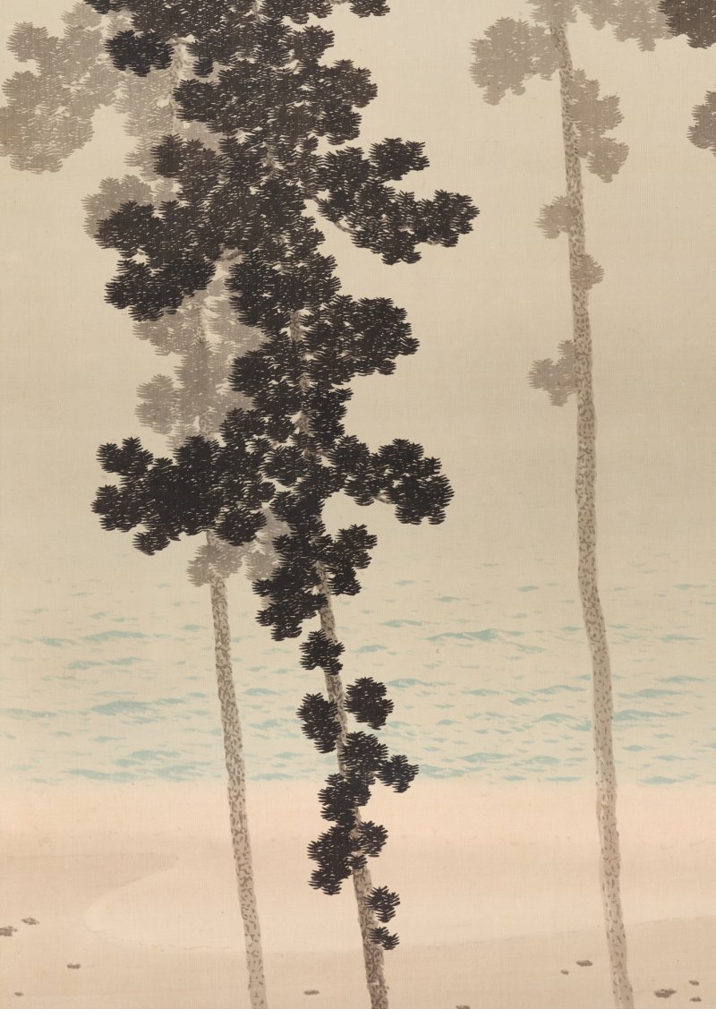 Hishida Shunso (1874-1911), Moon through the Pines (Shokan no tsuki), Meiji period, early 20th century | 菱田春草　松間の月　明治時代後期　20世紀初頭 - 图4