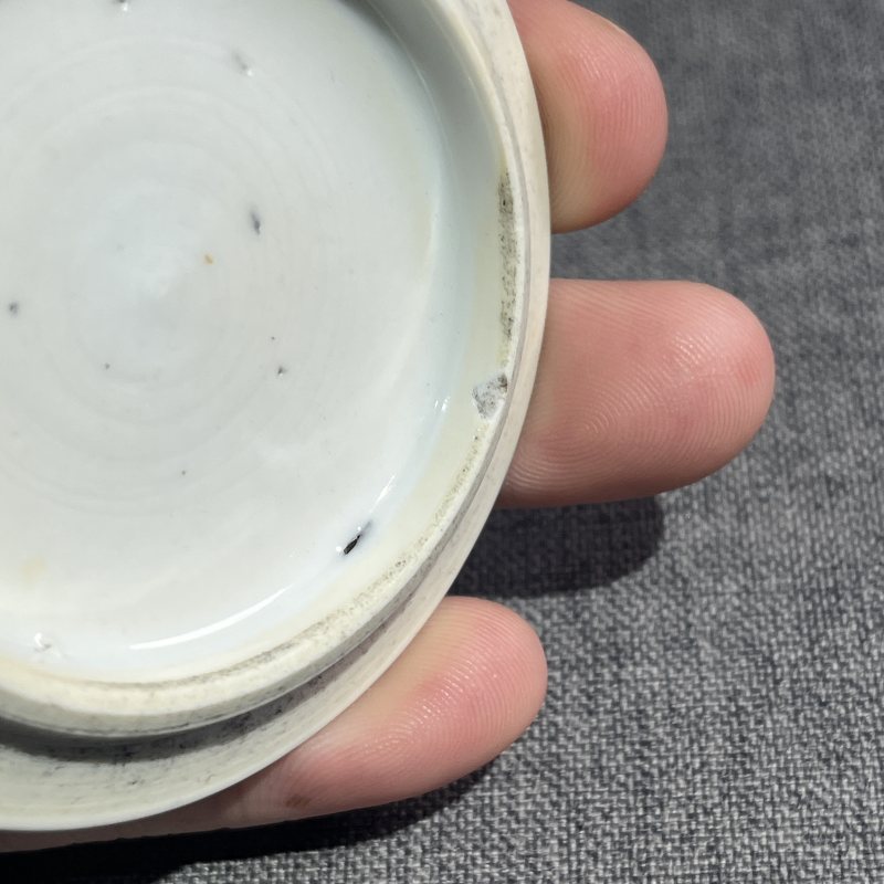 清青花花卉盖盒 - 图8