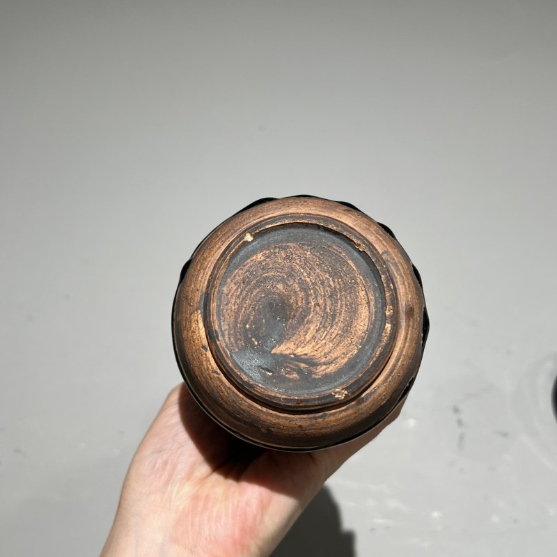 明代 黑釉长颈瓶一对 - 图11
