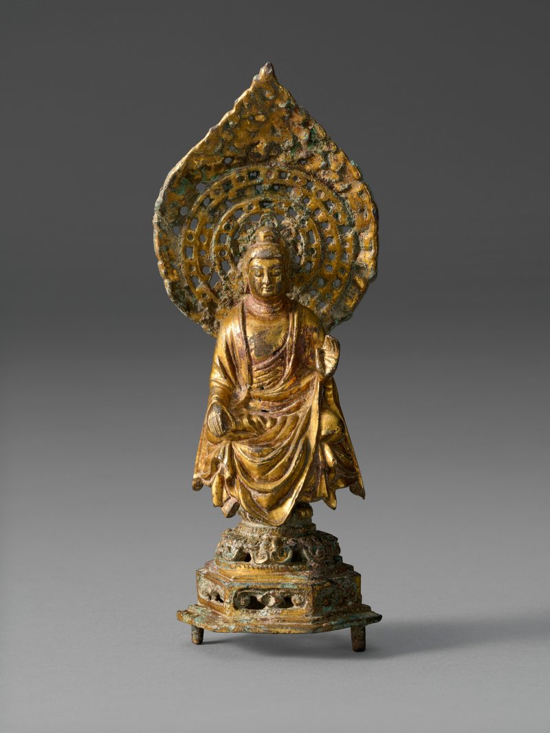 唐 鎏金銅佛坐像  TANG DYNASTY (AD 618-907) - 图2
