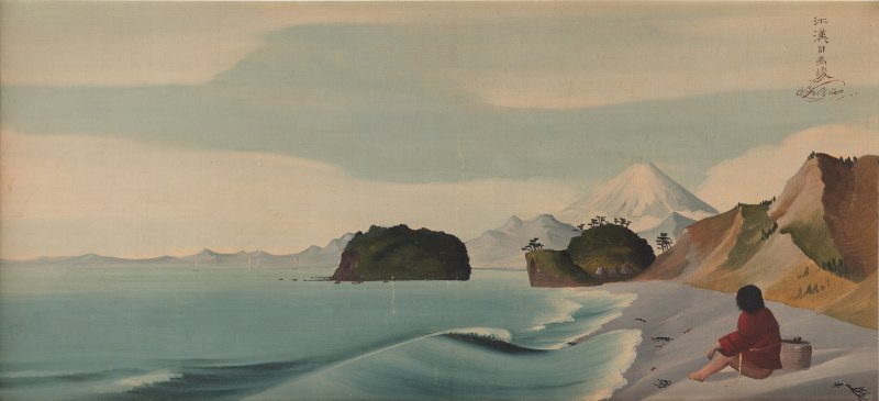 Shiba Kokan (1747-1818), The Coast at Shichirigahama (Shichirigahama zu), Edo period, late 18th century | 司馬江漢　七里ヶ 浜図　江戸時代中期　18世紀末期 - 图1