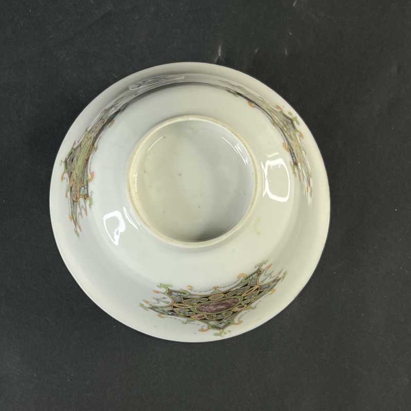 清 粉彩徽章瓷三才杯 - 图7