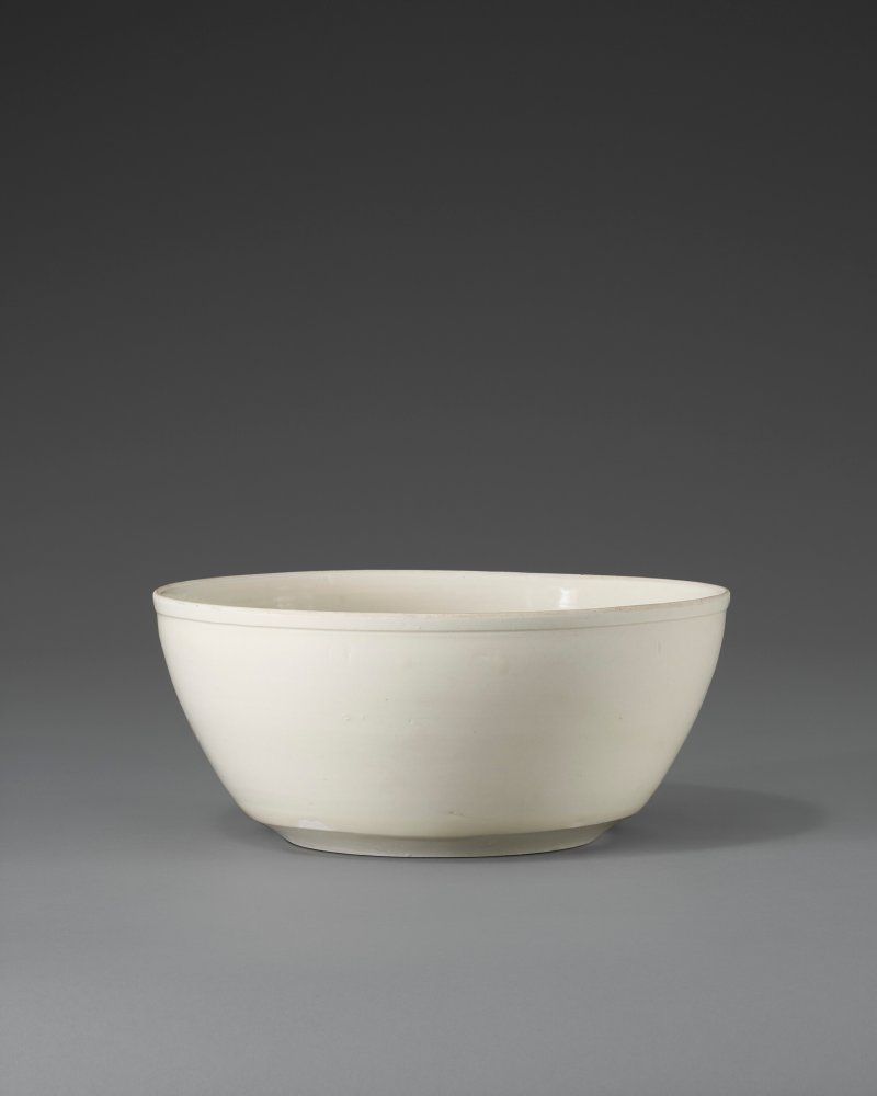 北宋 定窯白釉刻萱草紋盆  NORTHERN SONG DYNASTY (AD 960-1127) - 图2