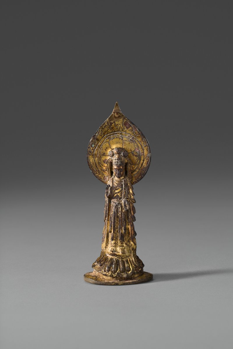 東魏/北周 六世紀中葉 鎏金銅菩薩立像  EASTERN WEI-NORTHERN ZHOU DYNASTY, MID-6TH CENTURY - 图2