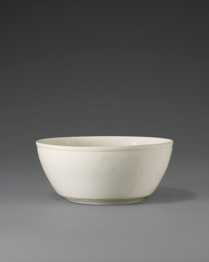 北宋 定窯白釉刻萱草紋盆  NORTHERN SONG DYNASTY (AD 960-1127) - 图3