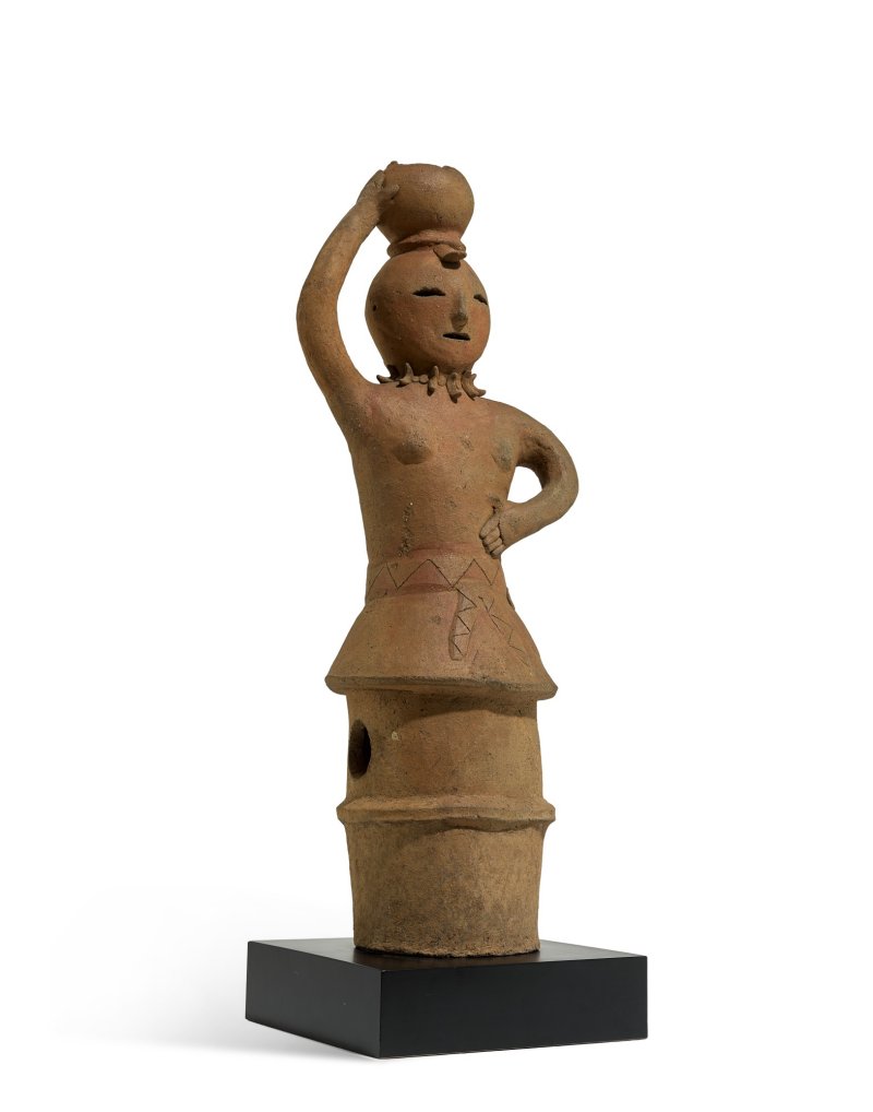 A Haniwa earthenware figure of a woman, Late Kofun period, 5th – 6th century | 壺をのせる女性　埴輪　古墳時代　5～6世紀 - 图2