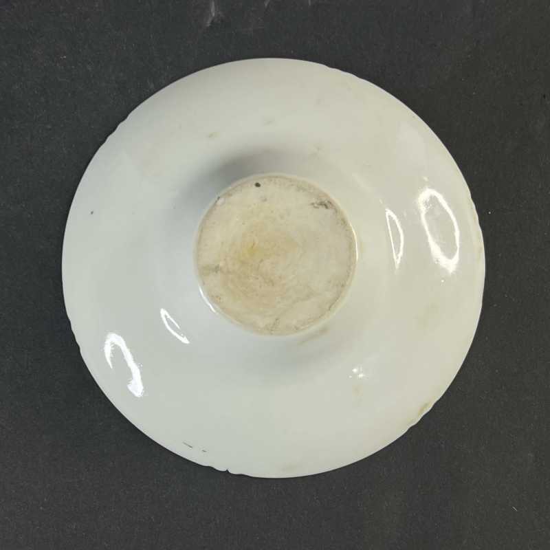 清 粉彩徽章瓷三才杯 - 图9