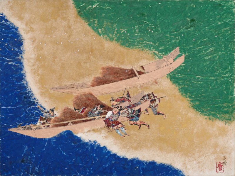 Maeda Seison (1885-1977), The Shore at Manatsuru (Manatsuru no hama), Showa period, 20th century | 前田青邨　真鶴之浜　昭和時代　20世紀 - 图1