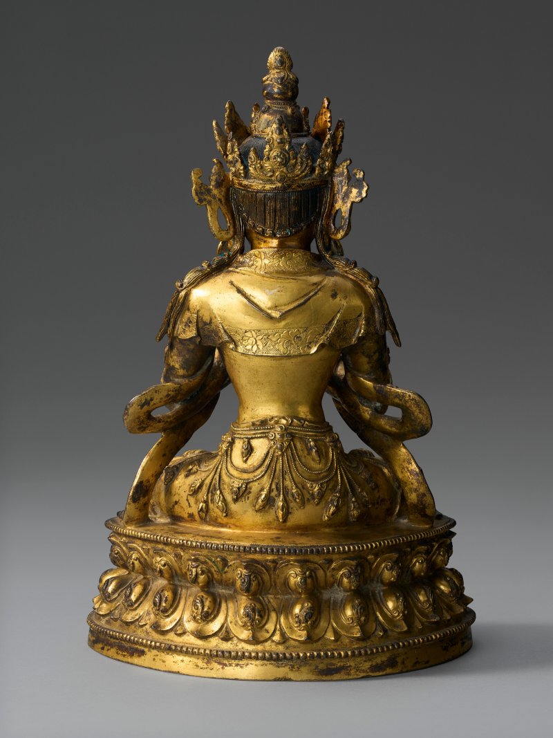 明十五世紀 鎏金銅金剛總持坐像  MING DYNASTY, 15TH CENTURY - 图4