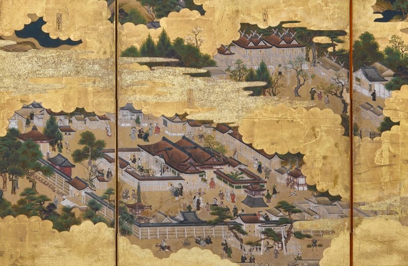 Anonymous, Scenes in and around the Capital (Rakuchu rakugai zu), Edo period, 17th century | 洛中洛外図屏風　江戸時代前期　17世紀 - 图10